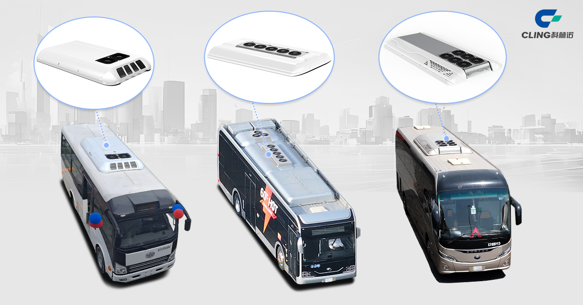 cling bus hvac system electric bus air conditioning battery thermal management system defroster